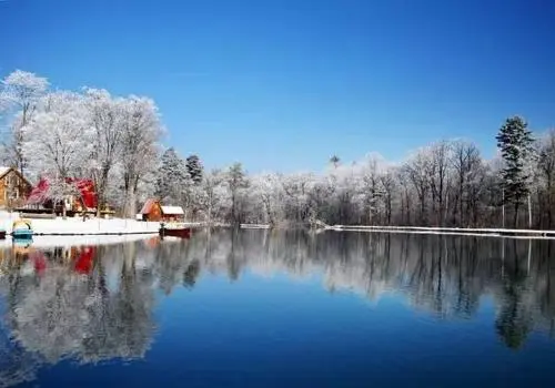 博河雪景