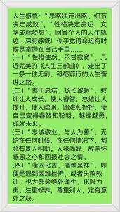 人生感悟