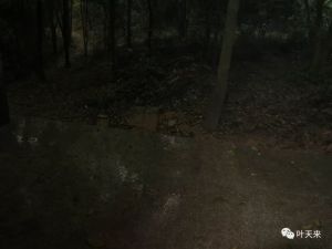 墨黑一片，伸手不见五指