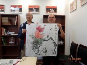 作品赠马來西亚晋元经典文化学会许为贤主席