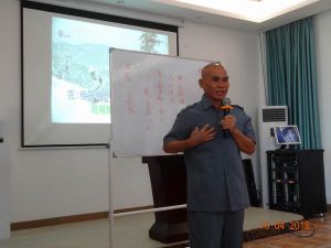 马来西亚晋元经典文化学会总顾问许为贤讲课