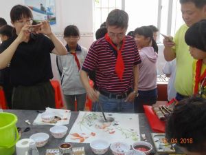维新小学广州书画交流活动