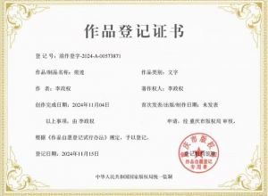 作品登记证书