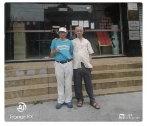 诗人叶天来与书法家郭庆良老师