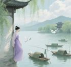 数字诗（一水流三地）