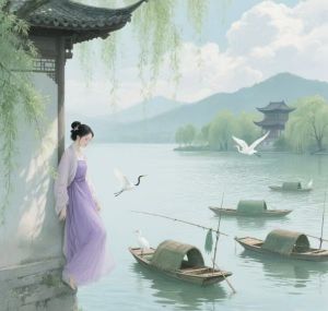 数字诗（一水流三地）