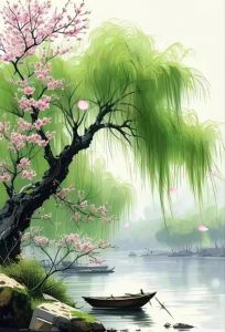 烟锁池塘柳与金燎澳地楼