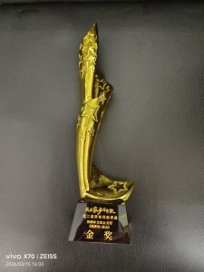 《我爱你，柱山》斩获全国金奖证书奖杯