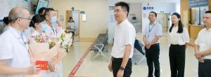 8月18日医师节前一天，受到市委书记看望