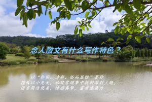 念人散文有什么写作特色 念人散文有什么写作特色