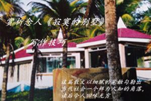 念人《寂寞的别墅》写作技巧