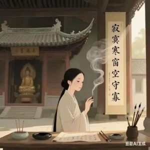 寂寞寒窗空守寡